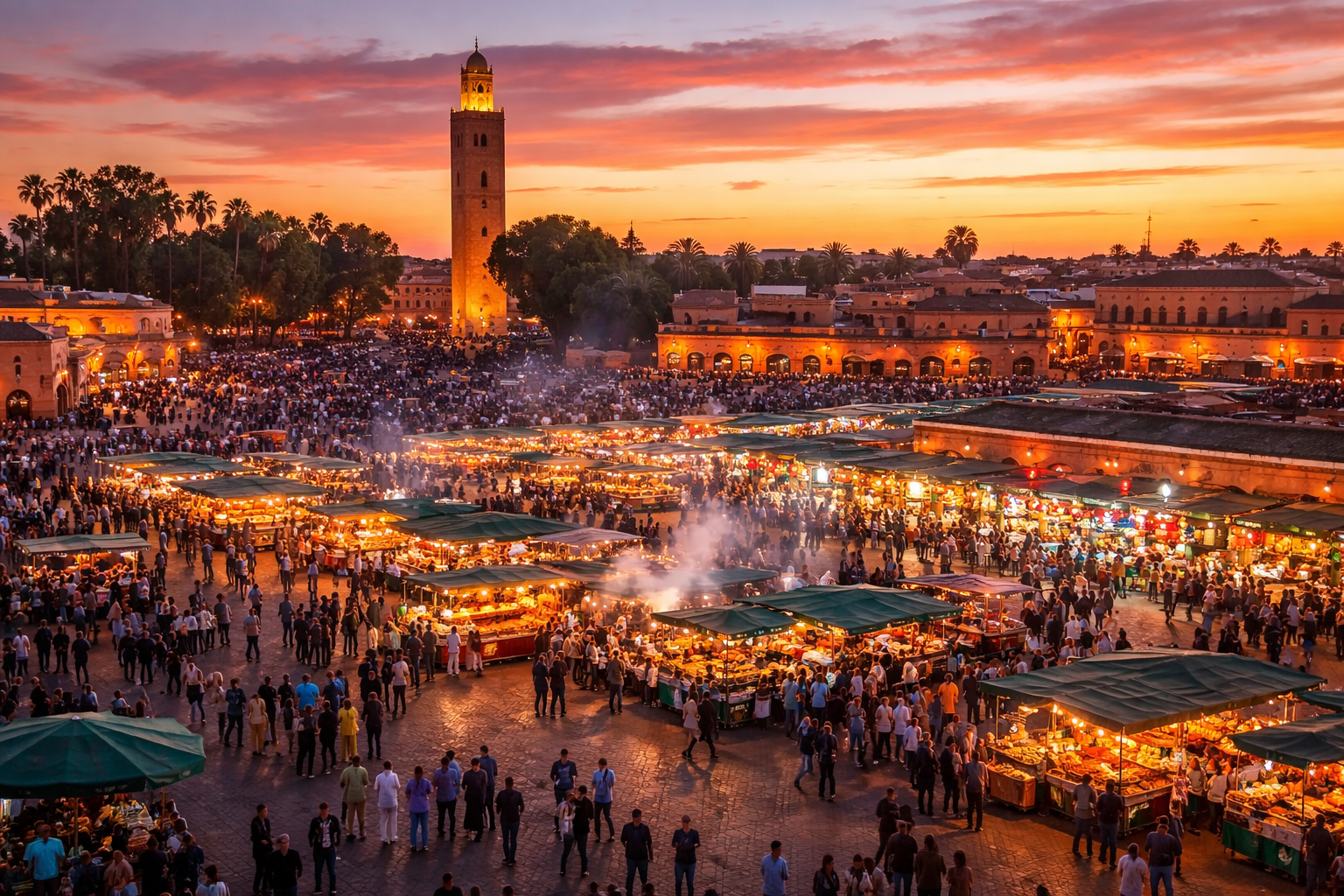 Jemaa el-Fnaa food stalls