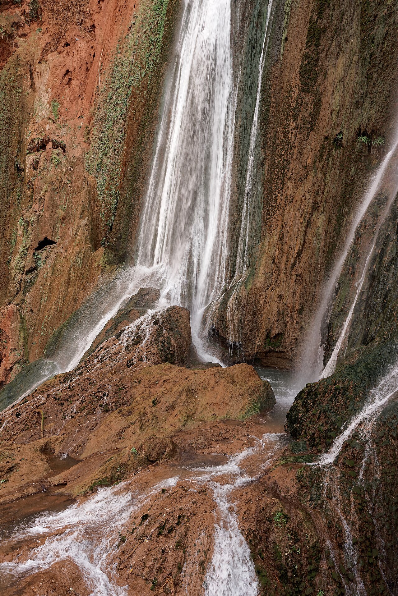 Ouzoud Waterfalls cascading 110 metres Morocco