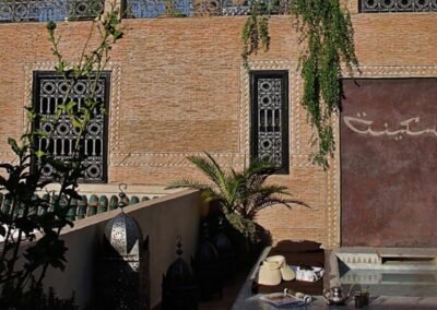 Riad Assakina entrance and reception