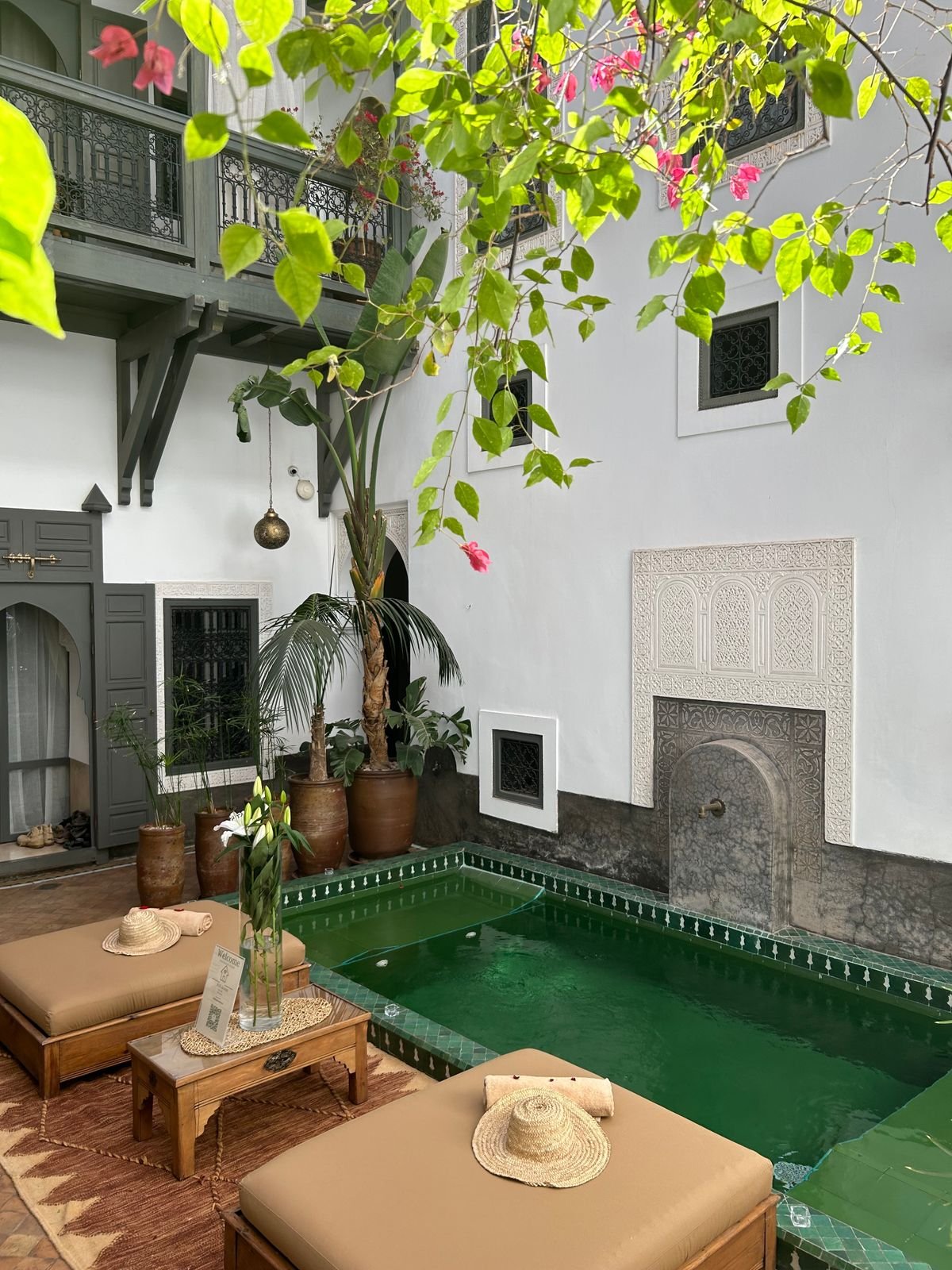 Tranquil riad courtyard with pool, similar to Riad Dar Anika near Jemaa el-Fna in Marrakech