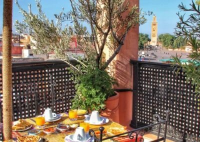 Riad Andalla — rooftop breakfast